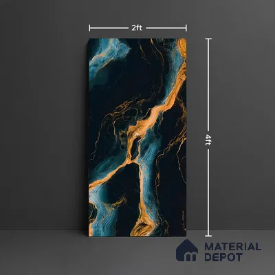 Marble Look TL 08519 Imole Grace 4 ft x 2 ft Vitrified High Gloss Finish - 8 mm | Random 5