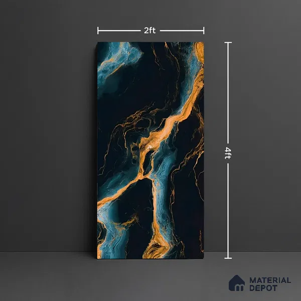 Marble Look TL 08519 Imole Grace 4 ft x 2 ft Vitrified High Gloss Finish - 8 mm | Random 5