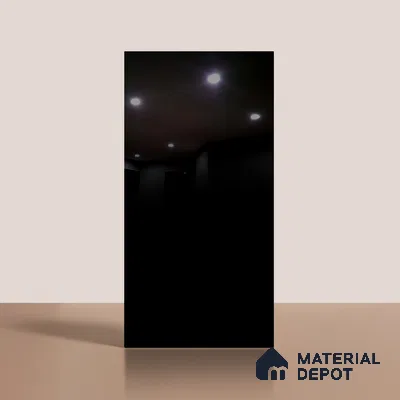 Plain Look TL 08526 Zed Black 4 ft x 2 ft Vitrified High Gloss Finish - 8 mm | Random 1