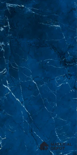Marble Look Wall & Floor Tile TL 08789 Glory Blue 4 ft x 2 ft Vitrified High Gloss Finish - 9 mm