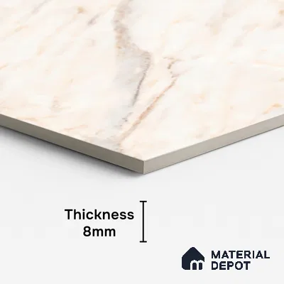 Marble Look TL 08511 Jesko Bianco 4 ft x 2 ft Vitrified Matte Finish - 8 mm | Random 4