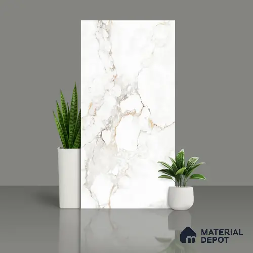 Marble Look TL 08510 Globell Natural 4 ft x 2 ft Vitrified Matte Finish - 8 mm | Random 4