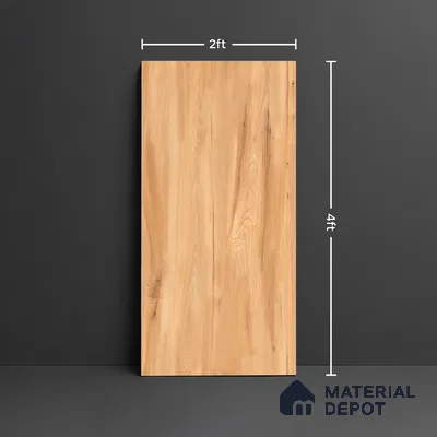 Wood Look TL 08508 Crevit Brown 4 ft x 2 ft Vitrified Matte Finish - 8 mm | Random 5