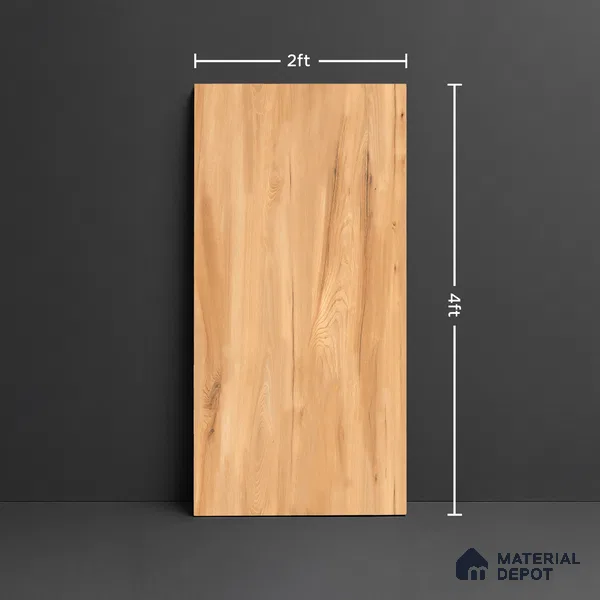 Wood Look TL 08508 Crevit Brown 4 ft x 2 ft Vitrified Matte Finish - 8 mm | Random 5