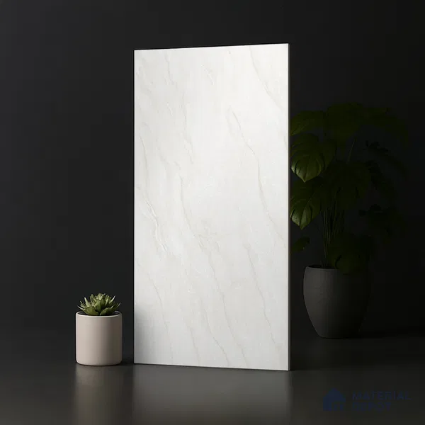 Marble Look TL 08512 Montera Bianco 4 ft x 2 ft Vitrified Matte Finish - 8 mm | Random 4