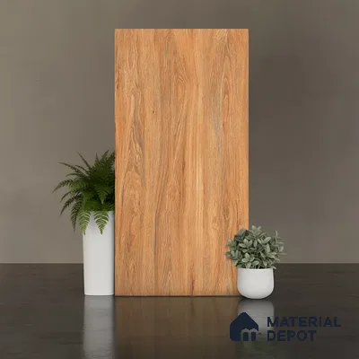 Wood Look TL 08515 Velvet Wood Beige 4 ft x 2 ft Vitrified Matte Finish - 8 mm | Random 4