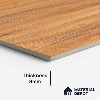 Wood Look TL 08515 Velvet Wood Beige 4 ft x 2 ft Vitrified Matte Finish - 8 mm | Random 4