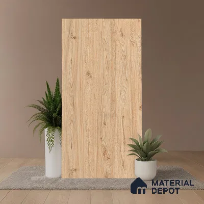 Wood Look TL 08509 Ebony Brown 4 ft x 2 ft Vitrified Matte Finish - 8 mm | Random 5
