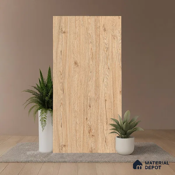 Wood Look TL 08509 Ebony Brown 4 ft x 2 ft Vitrified Matte Finish - 8 mm | Random 5