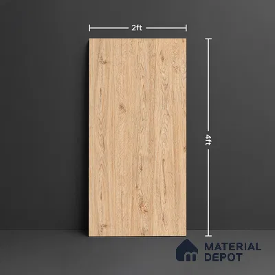 Wood Look TL 08509 Ebony Brown 4 ft x 2 ft Vitrified Matte Finish - 8 mm | Random 5