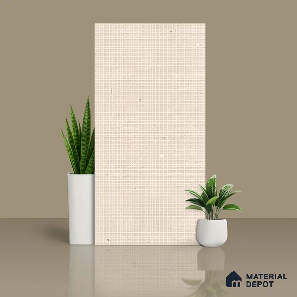 Highlighter Wall Tile TL 07494 B Chipsem Crema Decor 4 ft x 2 ft Cream Vitrified Matte Finish Decor Tile - 9 mm | Suitable For Bathroom, Accent/Feature Wall, Dining Area