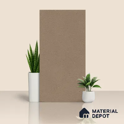 Plain Wall & Floor Tile TL 07494 C Chipsem Choco 4 ft x 2 ft Brown Vitrified Matte Finish Plain Tile - 9 mm | Ideal for Living Room, Bathroom, Kitchen (Sample)