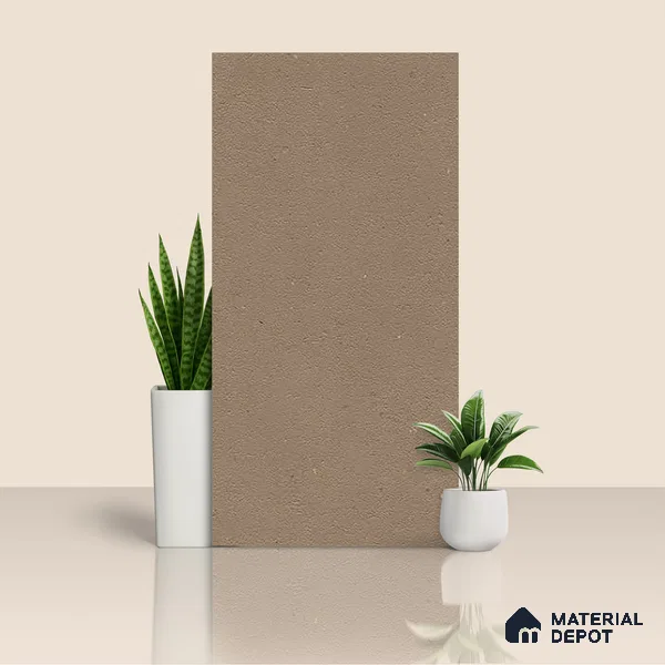 Plain Wall & Floor Tile TL 07494 C Chipsem Choco 4 ft x 2 ft Brown Vitrified Matte Finish Plain Tile - 9 mm | Ideal for Living Room, Bathroom, Kitchen (Sample)