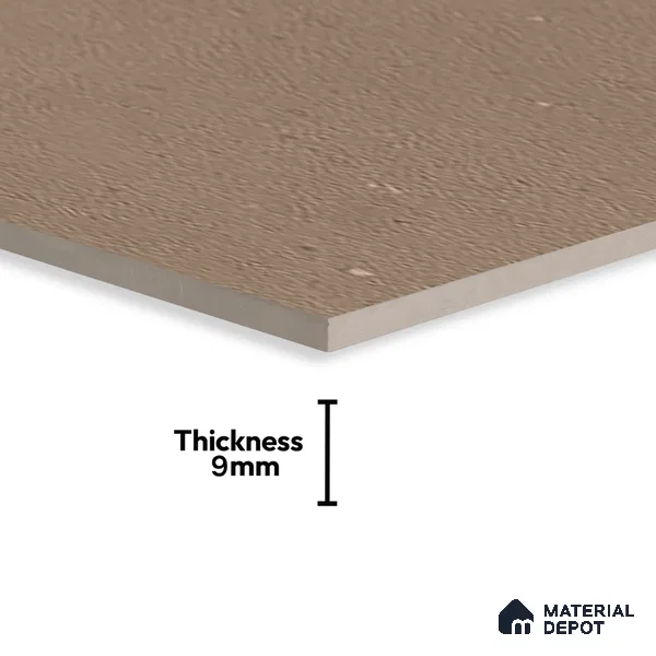 Plain Wall & Floor Tile TL 07494 C Chipsem Choco 4 ft x 2 ft Brown Vitrified Matte Finish Plain Tile - 9 mm | Ideal for Living Room, Bathroom, Kitchen (Sample)