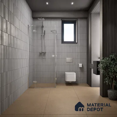 Plain Wall & Floor Tile TL 07494 C Chipsem Choco 4 ft x 2 ft Brown Vitrified Matte Finish Plain Tile - 9 mm | Ideal for Living Room, Bathroom, Kitchen (Sample)
