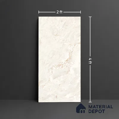 Marble Look Wall & Floor Tile TL 10143 Cielo Beige 4 ft x 2 ft Vitrified Matte Finish - 9 mm