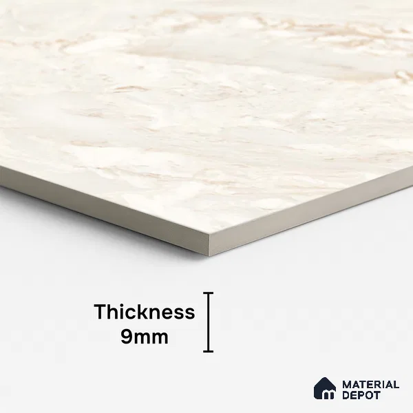Marble Look Wall & Floor Tile TL 10143 Cielo Beige 4 ft x 2 ft Vitrified Matte Finish - 9 mm