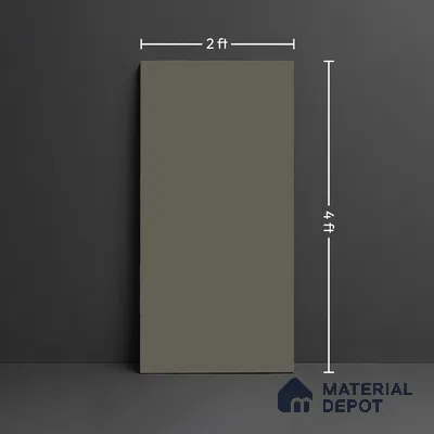 Plain Look Wall & Floor Tile TL 10144 B Crystal Dark Grey 4 ft x 2 ft Vitrified Matte Finish - 9 mm