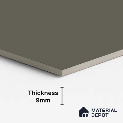 Plain Look Wall & Floor Tile TL 10144 B Crystal Dark Grey 4 ft x 2 ft Vitrified Matte Finish - 9 mm
