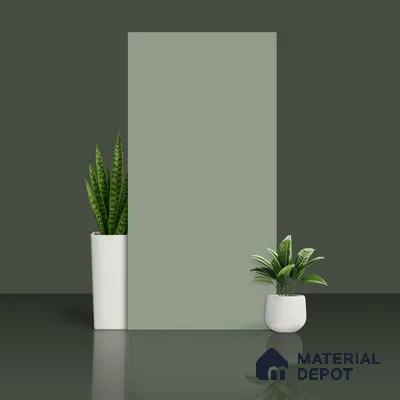 Plain Look Wall & Floor Tile TL 10144 D Crystal Olive 4 ft x 2 ft Vitrified Matte Finish - 9 mm