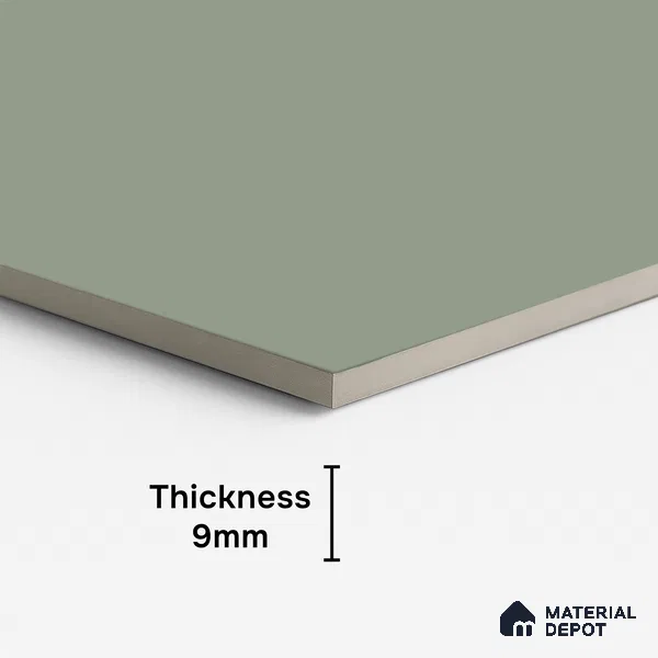 Plain Look Wall & Floor Tile TL 10144 D Crystal Olive 4 ft x 2 ft Vitrified Matte Finish - 9 mm