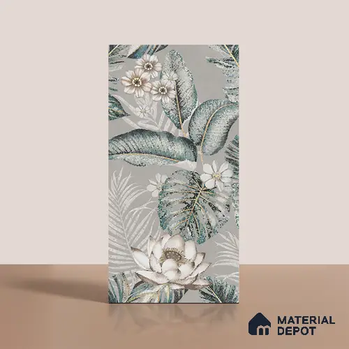 Tropical Wall Tile TL 08099 C Miles Verde Decor B 4 ft x 2 ft Vitrified Matte Finish - 9 mm