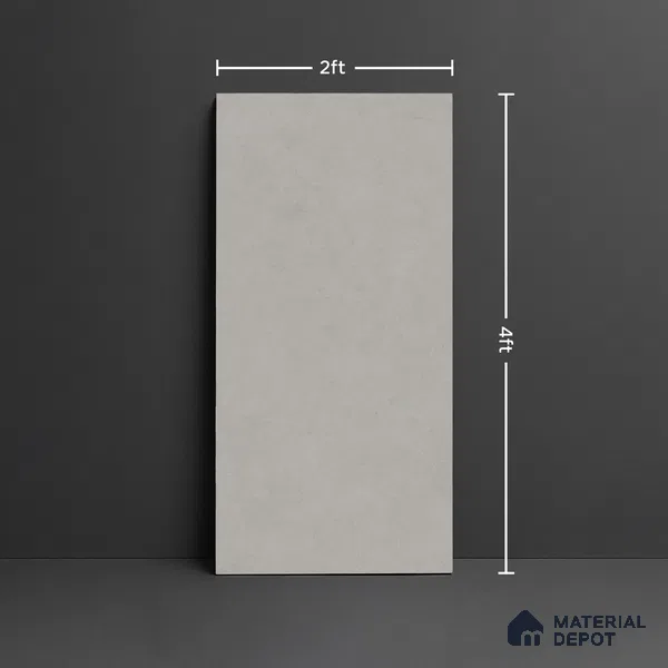 Plain Look Floor & Wall Tile TL 08099 Miles Verde 4 ft x 2 ft Vitrified Matte Finish - 9 mm | Random 8