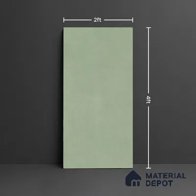 Plain Look Floor & Wall Tile TL 08105 Syria Olive 4 ft x 2 ft Vitrified Matte Finish - 9 mm | Random 8