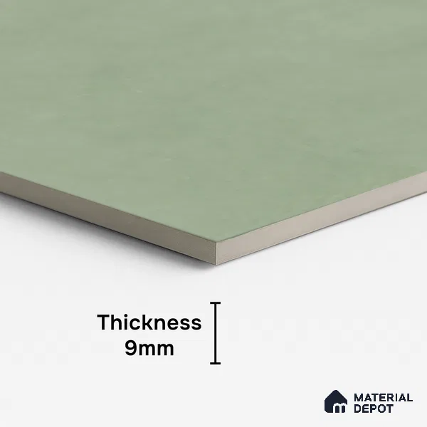 Plain Look Floor & Wall Tile TL 08105 Syria Olive 4 ft x 2 ft Vitrified Matte Finish - 9 mm | Random 8