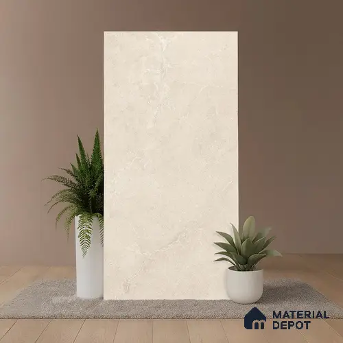 Punch Wall & Floor Tile TL 09949 B 4 ft x 2 ft Cream Vitrified Matte Finish Tile - 9 mm | Ideal for Living Room, Bedroom, Bathroom, Kitchen
