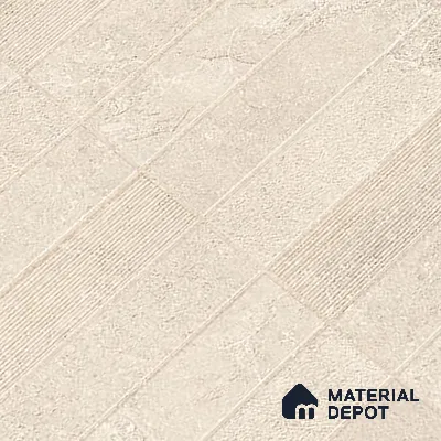 Punch Wall Tile TL 09949 4 ft x 2 ft Cream Vitrified Matte Finish Tile - 9 mm | Ideal for Living Room, Bedroom, Bathroom, Kitchen