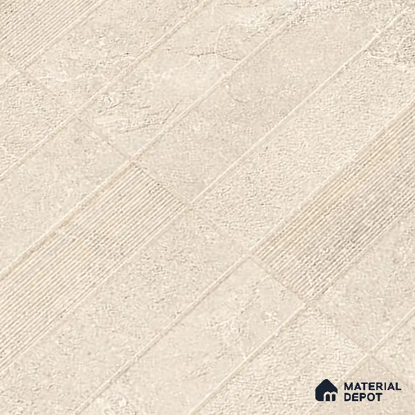 Punch Wall Tile TL 09949 4 ft x 2 ft Cream Vitrified Matte Finish Tile - 9 mm | Ideal for Living Room, Bedroom, Bathroom, Kitchen