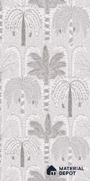 Floral Wall Tile TL 09924 Grey 4 ft x 2 ft Vitrified Matte Finish Tile - 9 mm | Suitable for Bathroom, Accent/Feature Wall, Dining Area