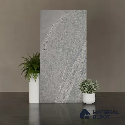 Punch Wall & Floor Tile TL 09945 B 4 ft x 2 ft Grey Vitrified Matte Finish Tile - 9 mm | Ideal for Living Room, Bedroom, Bathroom, Kitchen