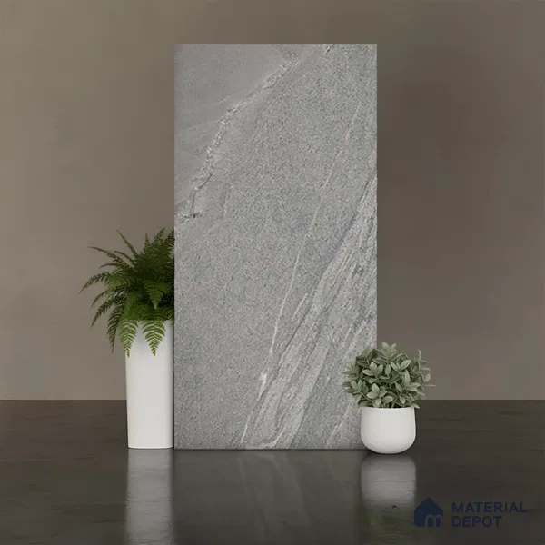 Punch Wall & Floor Tile TL 09945 B 4 ft x 2 ft Grey Vitrified Matte Finish Tile - 9 mm | Ideal for Living Room, Bedroom, Bathroom, Kitchen
