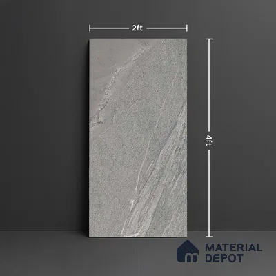 Punch Wall & Floor Tile TL 09945 B 4 ft x 2 ft Grey Vitrified Matte Finish Tile - 9 mm | Ideal for Living Room, Bedroom, Bathroom, Kitchen