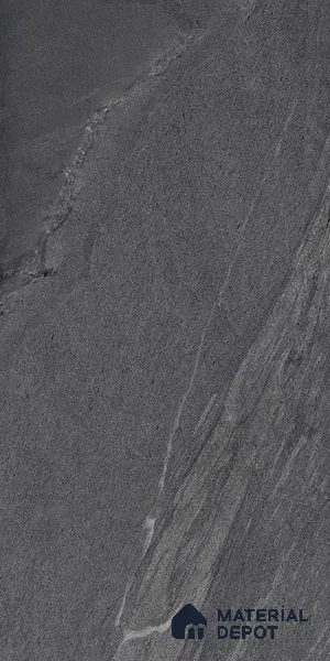 Punch Wall & Floor Tile TL 09945 D 4 ft x 2 ft Black Vitrified Matte Finish Tile - 9 mm | Ideal for Living Room, Bedroom, Bathroom, Kitchen