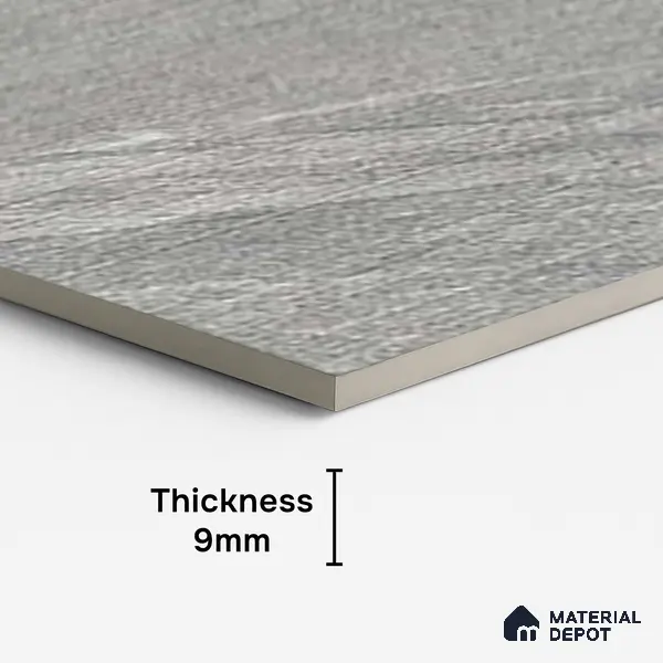 Punch Wall Tile TL 09945 4 ft x 2 ft Grey Vitrified Matte Finish Tile - 9 mm | Ideal for Living Room, Bedroom, Bathroom, Kitchen