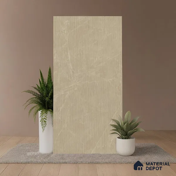 Punch Look Wall Tile TL 08124 B Moonstone Beige Decor 4 ft x 2 ft Vitrified Matte Finish - 9 mm | Random 4