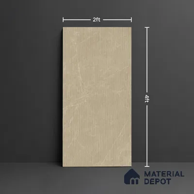 Punch Look Wall Tile TL 08124 B Moonstone Beige Decor 4 ft x 2 ft Vitrified Matte Finish - 9 mm | Random 4