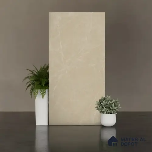 Marble Look Floor & Wall Tile TL 08124 Moonstone Beige 4 ft x 2 ft Vitrified Matte Finish - 9 mm | Random 4