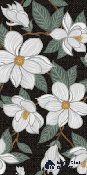Floral Look Wall Tile TL 08121 G Tanisia Mosaic Flower 4 ft x 2 ft Vitrified Matte Finish - 9 mm | Suitable for Bathroom, Accent/Feature Wall, Foyer