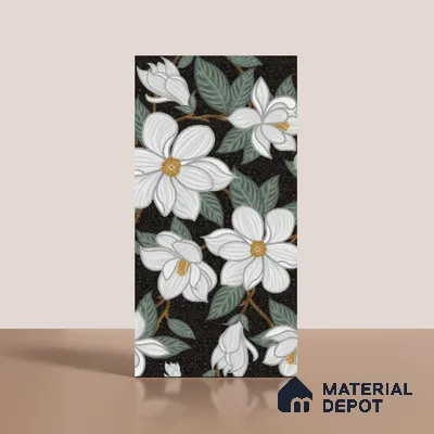 Floral Look Wall Tile TL 08121 G Tanisia Mosaic Flower 4 ft x 2 ft Vitrified Matte Finish - 9 mm | Suitable for Bathroom, Accent/Feature Wall, Foyer