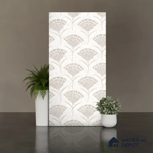 Patterned Wall Tile TL 09980 B 4 ft x 2 ft Cream Vitrified Matte Finish Tile - 9 mm | Ideal for Living Room,Bedroom,Bathroom,Kitchen