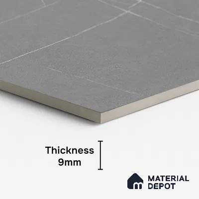 Stone Wall & Floor Tile TL 09951 B 4 ft x 2 ft Grey Vitrified Matte Finish Tile - 9 mm | Ideal for Living Room, Bedroom, Bathroom, Kitchen