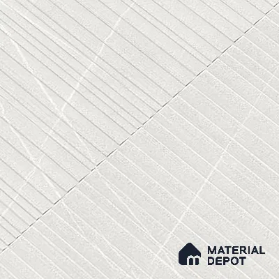 Punch Wall Tile TL 09951 C 4 ft x 2 ft White Vitrified Matte Finish Tile - 9 mm | Ideal for Living Room, Bedroom, Bathroom, Kitchen