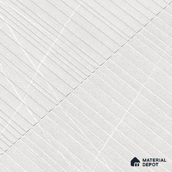 Punch Wall Tile TL 09951 C 4 ft x 2 ft White Vitrified Matte Finish Tile - 9 mm | Ideal for Living Room, Bedroom, Bathroom, Kitchen