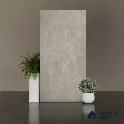 Punch Look Wall Tile TL 08123 B Moonstone Grey Decor 4 ft x 2 ft Vitrified Matte Finish - 9 mm | Random 4