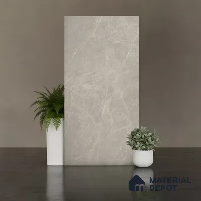 Marble Look Floor & Wall Tile TL 08123 Moonstone Grey 4 ft x 2 ft Vitrified Matte Finish - 9 mm | Random 4