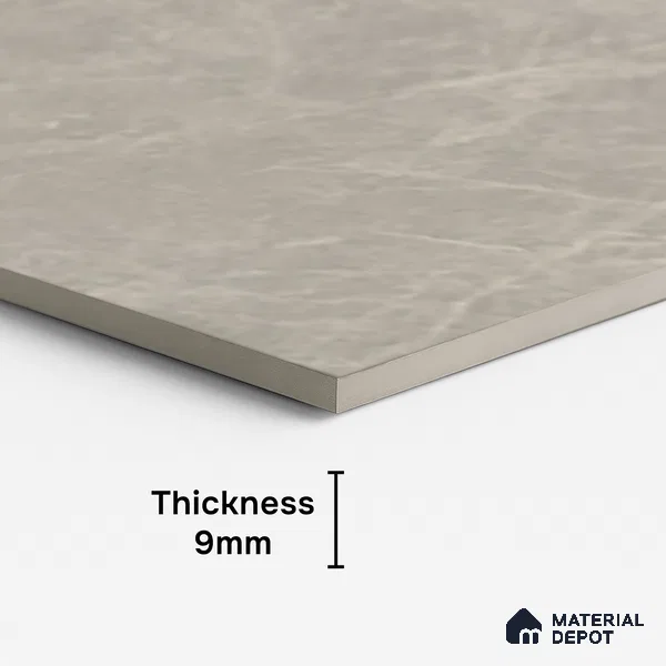 Marble Look Floor & Wall Tile TL 08123 Moonstone Grey 4 ft x 2 ft Vitrified Matte Finish - 9 mm | Random 4